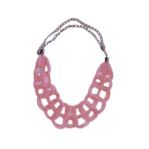 Peach and Gold Necklace